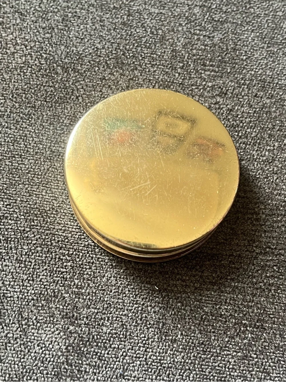 Vintage Compact Blush Bright Coral Pink